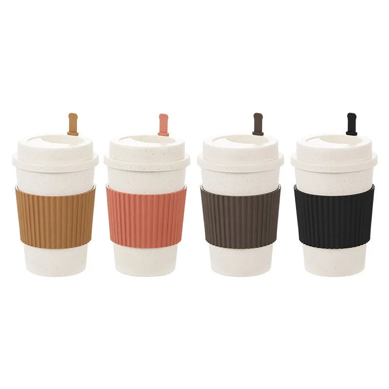 Eco-friendly, reusable coffee cup with a spill-proof lid and portable design.