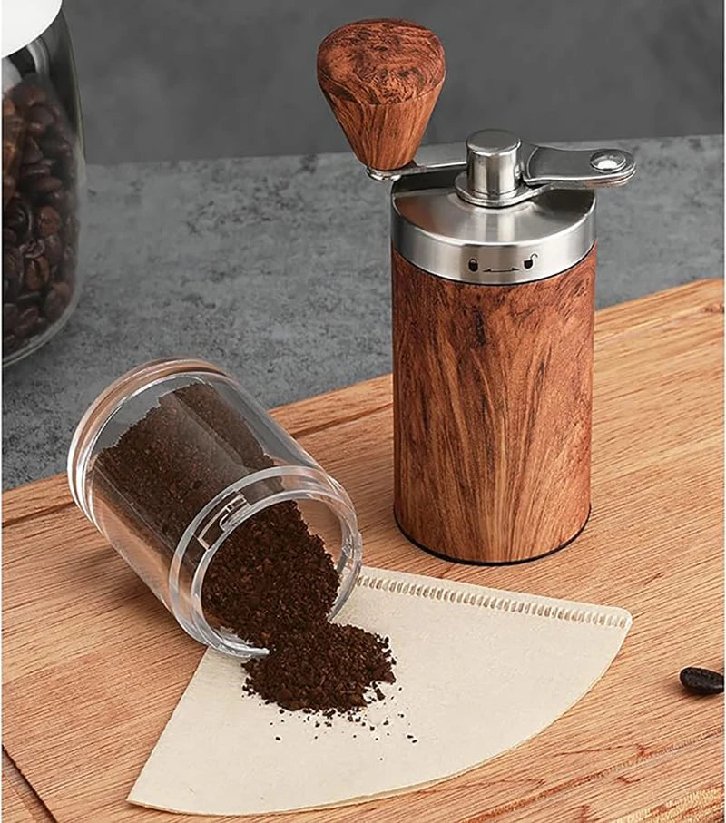 Manual Coffee Grinder with Adjustable Bean Grind Size – Hand Crank Mill