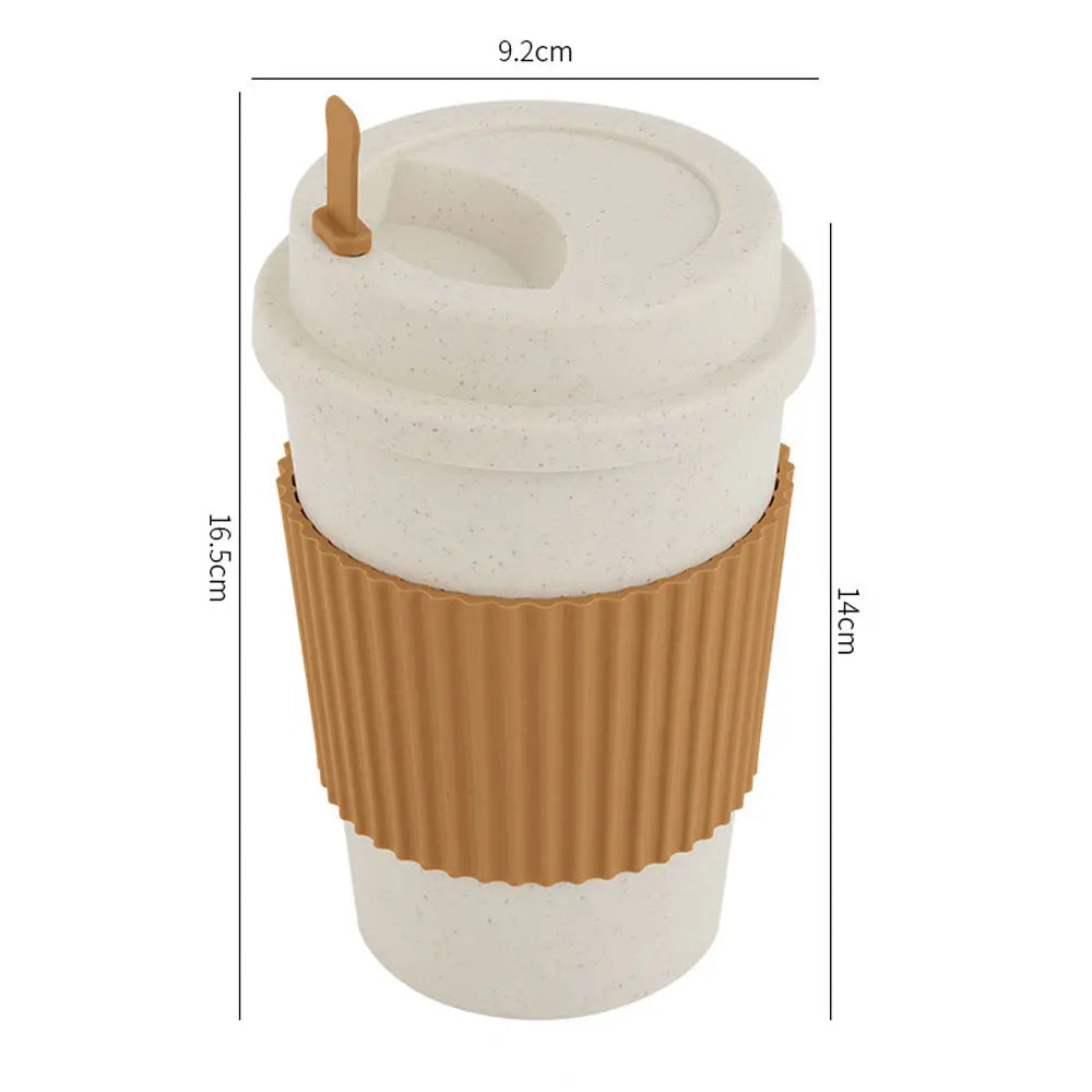 Eco-friendly, reusable coffee cup with a spill-proof lid and portable design.