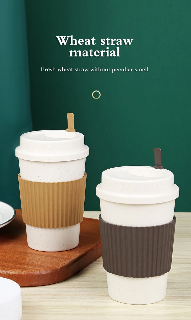 Eco-friendly, reusable coffee cup with a spill-proof lid and portable design.