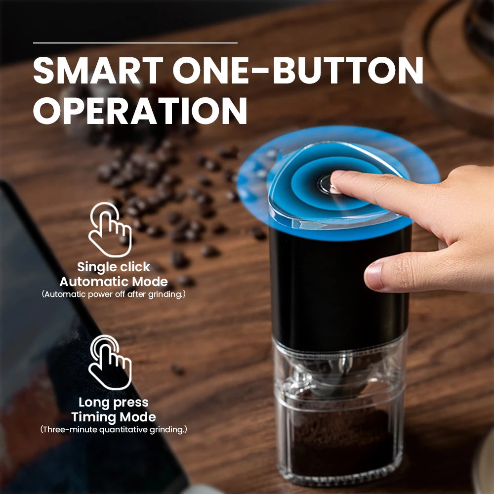 Portable Electric Coffee Grinder – USB Charge with Ceramic Grinding Core