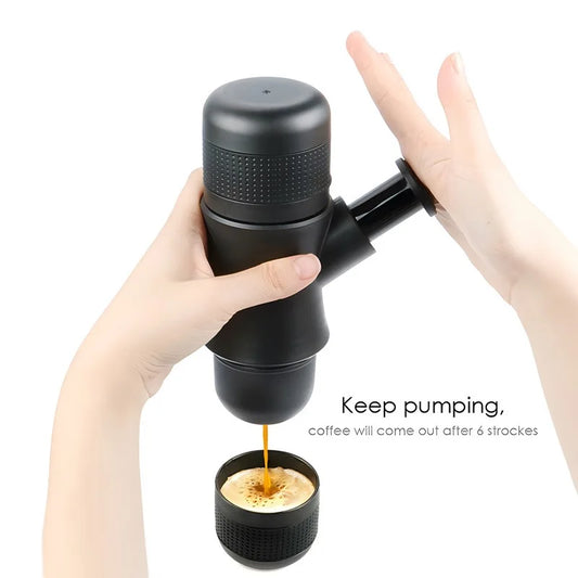 Portable Mini Hand Pressure Coffee Machine – Handheld Espresso Maker