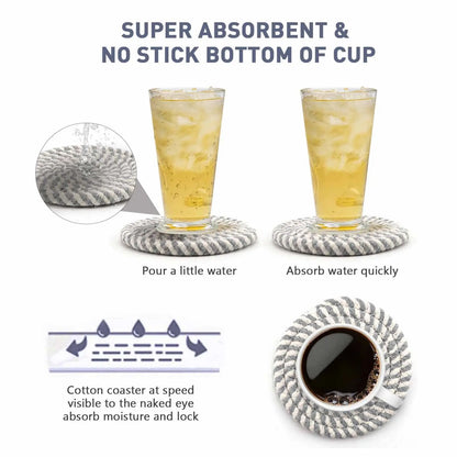 Stylish and absorbent coasters to protect your surfaces from spills and stains