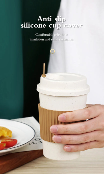 Eco-friendly, reusable coffee cup with a spill-proof lid and portable design.