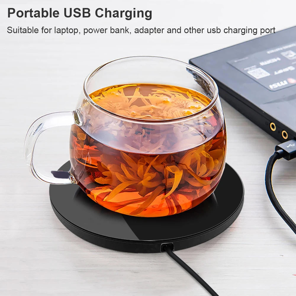 Coffee Cup Heater - USB Heating Pad for Mug, Electric Milk, Tea, and Water Warmer