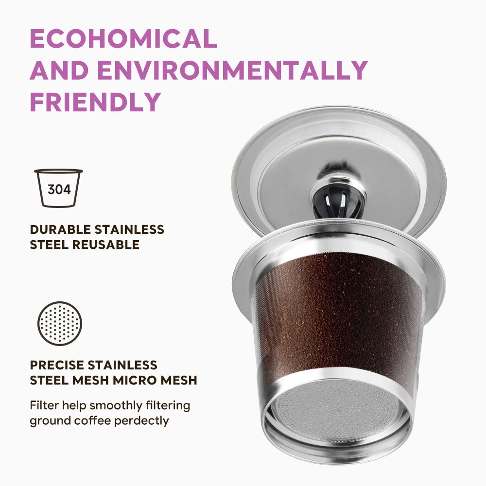 Reusable K-Cups Coffee Pods – Universal Stainless Steel for Keurig 2.0 & 1.0