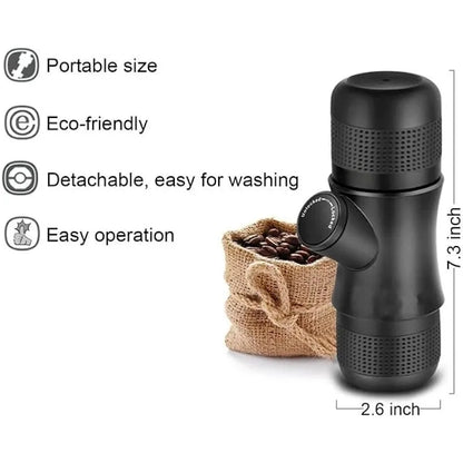 Portable Mini Hand Pressure Coffee Machine – Handheld Espresso Maker