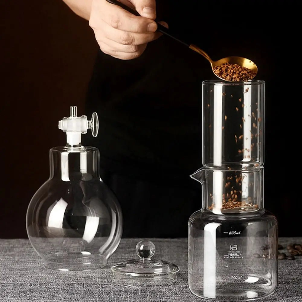 Elegant and fun-to-use ice dripper coffee maker for perfect slow-drip cold brew.