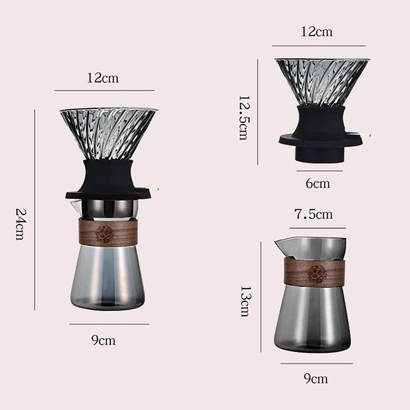 Immersion Coffee Dripper Switch – Pour Over Coffee Maker with Glass Filters