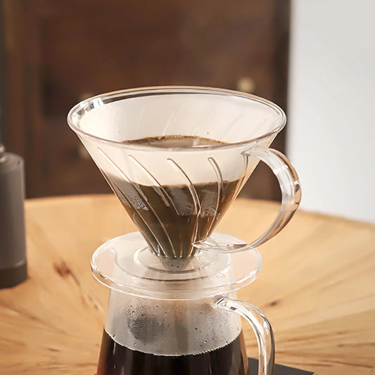 Plastic Coffee Dripper – Pour Over Coffee Maker with Reusable Filter Cone