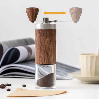 Manual Coffee Grinder with Adjustable Bean Grind Size – Hand Crank Mill