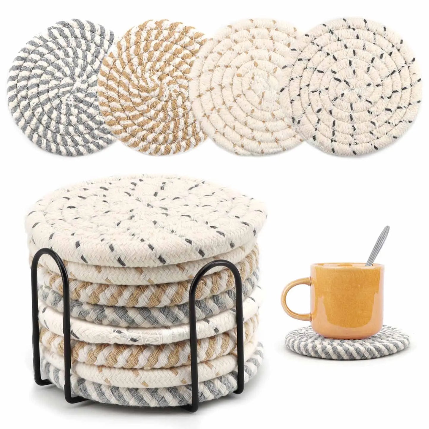 Stylish and absorbent coasters to protect your surfaces from spills and stains