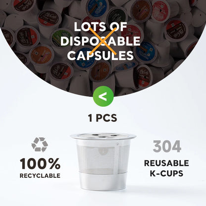 Reusable K-Cups Coffee Pods – Universal Stainless Steel for Keurig 2.0 & 1.0