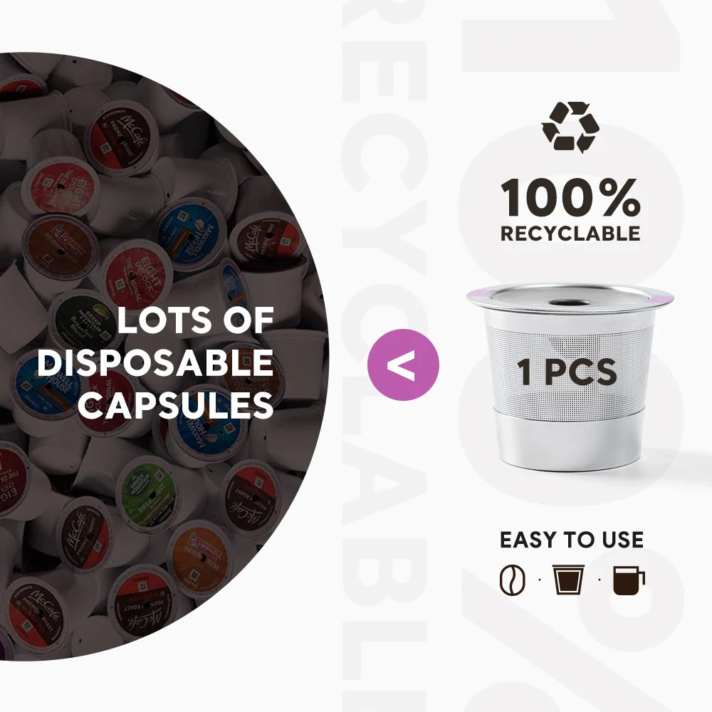 Reusable K-Cups Coffee Pods – Universal Stainless Steel for Keurig 2.0 & 1.0