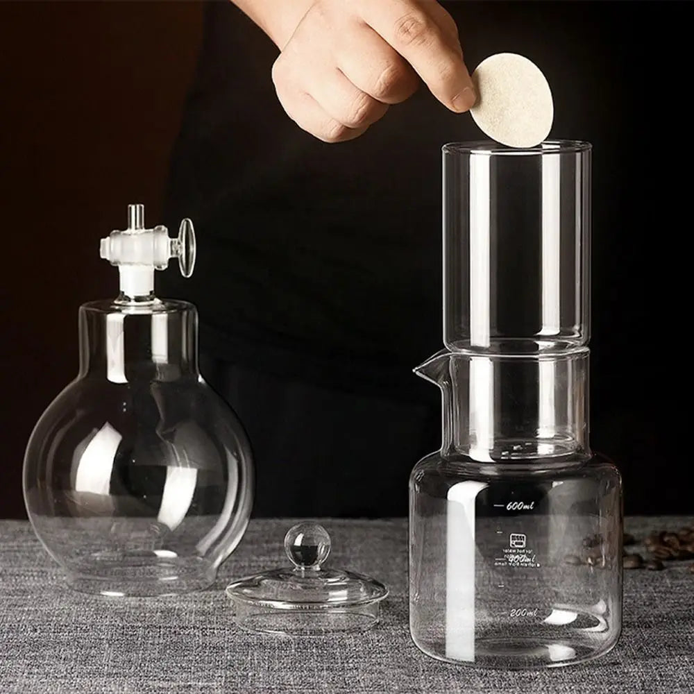 Elegant and fun-to-use ice dripper coffee maker for perfect slow-drip cold brew.