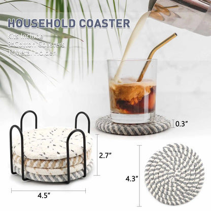 Stylish and absorbent coasters to protect your surfaces from spills and stains