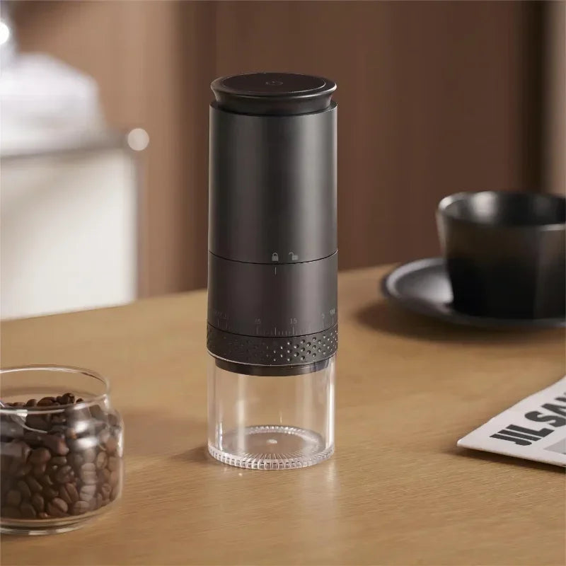 New Electric Coffee Grinder – 1500mAh Conical Burr Grinder with Adjustable Settings