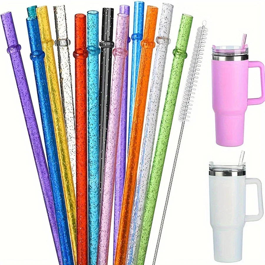 Fun and eco-friendly reusable glitter straws designed for every occasion.