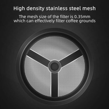 French Press Coffee & Tea Maker – 450ml, 15oz, High-Density Stainless Steel Mesh